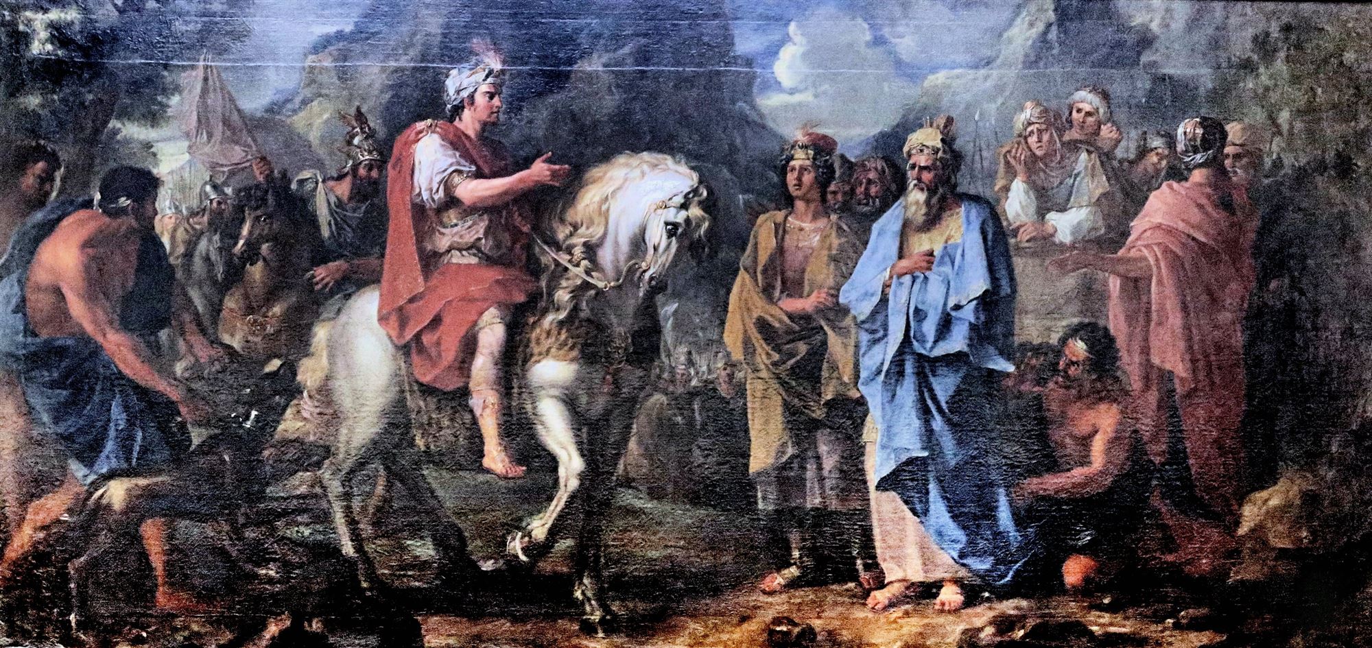 Classical painting depicting a king on horseback — the era of the Artaxiad dynasty